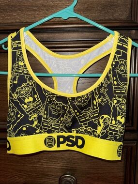 PSD Black & Yellow SpongeBob Rashguard Swim Top